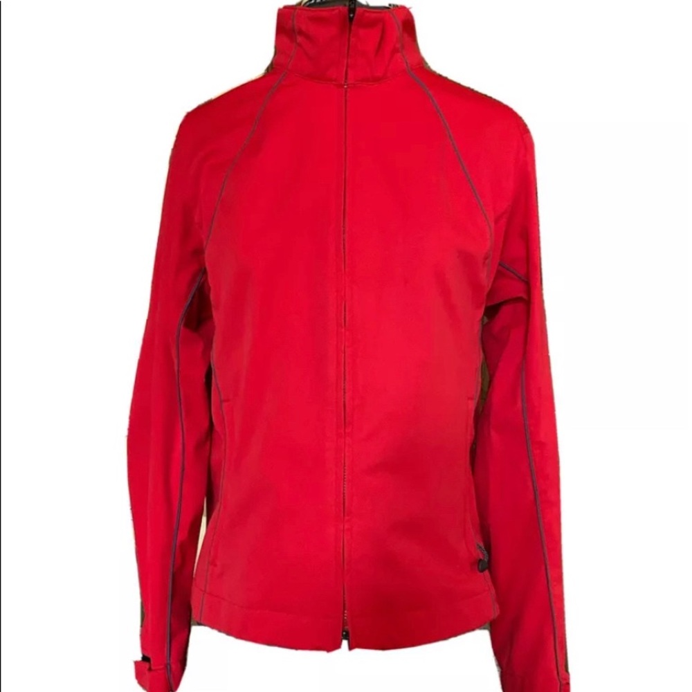 NIKE GOLF Women's Packable Rain Jacket-Clima-FIT---Red---Medium